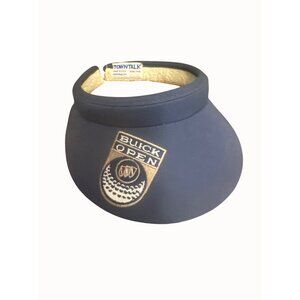 Town Talk Buick Open Golf Visor Made In USA Blue & Green Terry Cloth